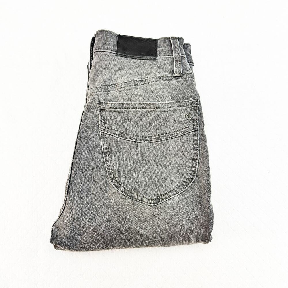 Madewell 11" High-Rise Skinny Denim Jeans Charcoal Grey Size 25 Tall